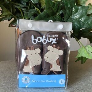 Bobux Brown Baby Shoes with Giraffe